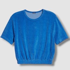 Monrow terrycloth crop tee